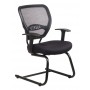 Office Star Space Seating Professional AirGrid Back Visitors Chair with Mesh Seat 5505