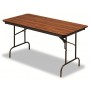 Iceberg Premium Wood Laminate Folding Table 30 x 72 - Oak 55225