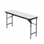 Iceberg Premium Wood Laminate Folding Table 18 x 60 - Gray 55277
