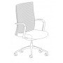 Encore 5554-K Memento Knit Back Fixed Cantilever Arm Conference or Executive Swivel Tilt Lock Chair