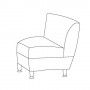 High Point Furniture 30 Degree Inside Facing Chair 5935MET-IF