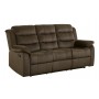 Coaster 601881 Rodman Casual Motion Sofa with Pillow Arms in Chocolate