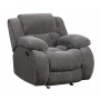 Coaster 601923 Weissman Casual Pillow Padded Glider Recliner in Grey