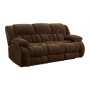 Coaster 601924 Weissman Casual Pillow Padded Reclining Sofa in Brown