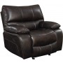 Coaster 601933 Willemse Casual Glider Recliner with Lumbar Support in Chocolate