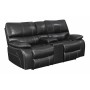 Coaster 601934 Willemse Motion Sofa with Drop-Down Table in Black