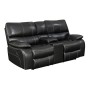Coaster 601935 Willemse Motion Loveseat with Storage Console in Black