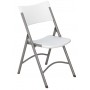 National Public Seating 602 600 Series Blow Molded Folding Chair in Speckled Grey