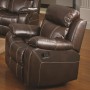 Coaster Furniture Myleene Upholstery Motion Fabric Recliner in Brown 603023