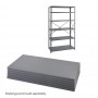 Safco 36 x 24 Industrial 6 Shelf Pack Gray 6254
