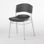 Iceberg 2 Pack CafeWorks Cafe Chairs - Black 64517