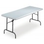 Iceberg IndestrucTable TOO 600 Series Folding Table 30 inch x 72 inch - Platinum 65323
