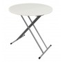 Iceberg IndestrucTable TOO 1200 Series Folding Table 24 inch Round - Platinum 65497