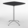 Iceberg CafйWorks Bistro Table 36 inch Square - Graphite Granite 65638