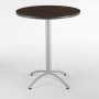 Iceberg CafйWorks Bistro Table 36 inch Round - Walnut 65664