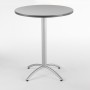 Iceberg CafйWorks Bistro Table 36 inch Round - Gray 65667