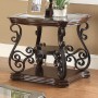 Coaster Furniture 702447 Occasional Group End Table With Tempered Glass Top