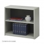 Safco 2-Shelf ValueMate Economy Bookcase Gray 7170GR