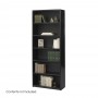 Safco 6-Shelf ValueMate Economy Bookcase Black 7174BL