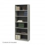 Safco 6-Shelf ValueMate Economy Bookcase Gray 7174GR