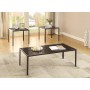 Coaster 720457 Occasional Table Sets Contemporary Three Piece Occasional Set in Black