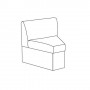 High Point Furniture Steps Wedge Module 7435