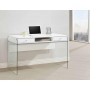 Coaster Furniture 800829 Computer Desk with Glass Sides