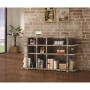 Coaster 800848 Bookcases Open Bookcase with Distressed Wood Finish