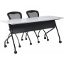 Office Star Furniture Training 4 Inch Black Frame with Cherry Top 84224BC
