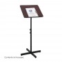 Safco Adjustable Speaker Stand Mahogany 8921MH