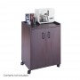 Safco Mobile Refreshment Center Mahogany 8953MH