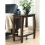 Coaster Furniture Accents Bowed Leg Chairside Table in Walnut 900994