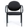 Eurotech Seating Dakota 4 Leg Stacker Chair Black 9011-AT33