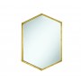 Coaster 902356 Accent Mirrors Hexagon Shaped Mirror with Gold Frame
