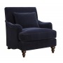 Coaster 902899 Accent Seating Upholstered Chair with Exposed Turned Legs and Attached Back