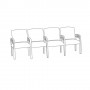 High Point Furniture Trados Ganging 4 Armchairs-Ganged 914-4