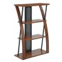 Office Star Designs Aurora Bookcase with Powder-Coated Black Accents AR27
