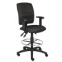 Boss Multi-Function Fabric Drafting Stool with Adjustable Arms B1636-BK