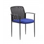 Boss B6909-BE Stackable Mesh Guest Chair in Blue