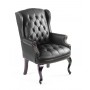 Boss Wingback Traditional Guest Chair in Black B809-BK