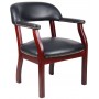 Boss Captain'S Chair in Black Vinyl B9540-BK