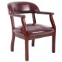 Boss Captain'S Chair in Burgundy Vinyl B9540-BY
