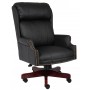 Boss Traditional High Back Caressoftplus Chair withMahogany Base B980-CP