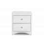 Wholesale Interiors BBT3106-White-NS Dorian Upholstered Modern Nightstand