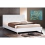 Wholesale Interiors Bbt6140-White-Bed Barbara White Modern Bed With Crystal Button Tufting Queen Size