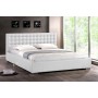 Wholesale Interiors Bbt6183-White-Bed Madison White Modern Bed With Upholstered Headboard Queen Size