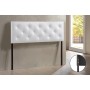 Baxton Studio BBT6431-White-HB-Full Baltimore Faux Leather Upholstered Headboard