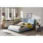 Baxton Studio BBT6570-Light Blue-King Hannah Modern Size Fabric Platform Bed