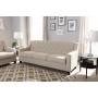 Baxton Studio BBT8021-SF-Light Beige-6086-1 Arcadia Modern and Contemporary Button-Tufted Living Room 3-Seater Sofa