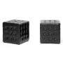 Baxton Studio BH-5589-BLACK-OTTO Siskal Modern Cube Ottoman